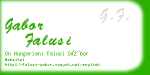 gabor falusi business card